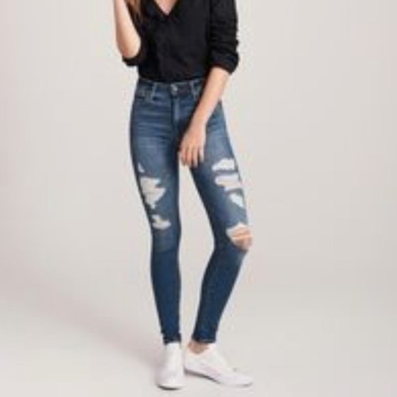 Abercrombie Simone High Rise Super Skinny Jeans - Picture 1 of 6